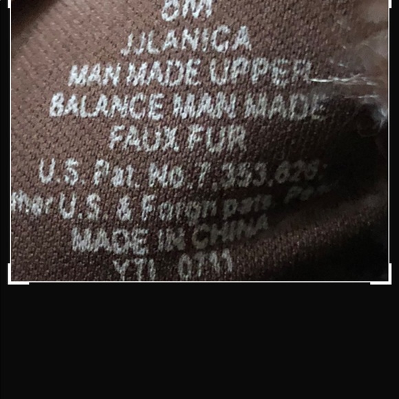 Nine & Co faux fur brown wedge booties - Picture 6 of 6